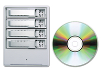 Größenvergleich Areca ARC-5020/-4020 zu einer CD