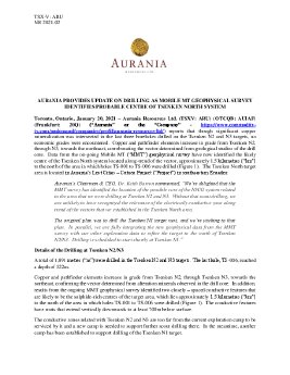 Aurania - Press Release TN2-3 drilling - 01.20.2021 Final_EN.pdf