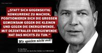 Die Vielen gegen die Mächtigen: Breites Bündnis aus der Energieszene sagt #wirspielennichtmit zu RWE-E.ON-Deal
