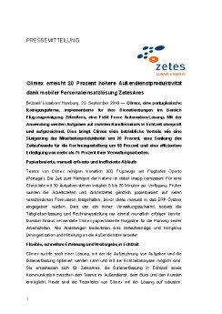 2016-09-20 PM Climex erreicht 20 Prozent höhere Außendienstproduktivität dank mobiler Perso.pdf