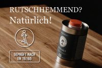 Mit OLI-NATURA HS Profiöl erhalten Holzoberflächen geprüfte Rutschhemmung nach EN 16165 – für sichere Böden und Treppen.