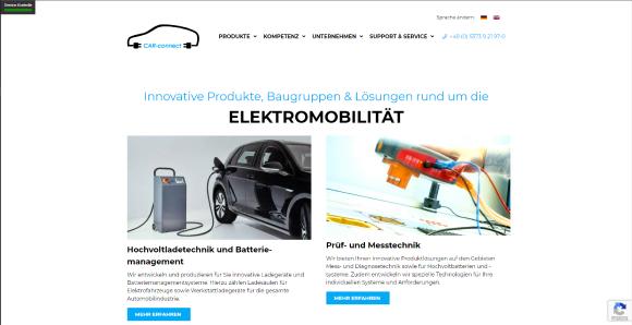 CAR-connect - E-Mobilität - Hochvoltladetechnik - Diagnosetechnik