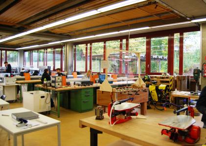 Tüfteln, experimentieren, forschen: Das neue Schülerforschungszentrum der Hochschule Aalen im AAccelerator bietet Nachwuchsforschern einen Raum für ihre naturwissenschaftlich-technischen Interessen / Bild:© Hochschule Aalen | Dr. Erika Lahnsteiner