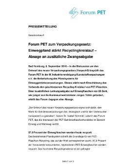 16-09-08 - PM - Stellungnahme Forum PET zum Verpackungsgesetz.pdf