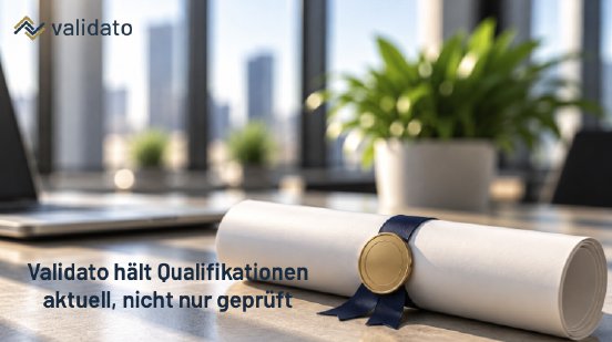Validato hält Qualifikationen aktuell, nicht nur geprüft.png