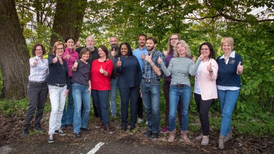 Das Team des International Centers der Hochschule Aalen freut sich auf die Umsetzung der bewilligten Internationalisierungsmaßnahmen, Foto: © Hochschule Aalen / Matthias Wirth