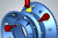 Drehen und Fräsen in einer CAM-Software, Bildquelle: OPEN MIND