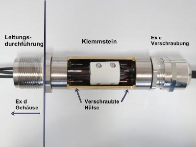 LBCON, Leitungsdurchführung + Klemmstein Verbindung