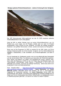 23.01.2020 Weniger globales Wirtschaftswachs tum – weiterer Schwung für den Goldpreis.pdf