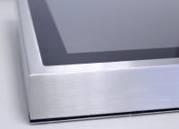Hochwertige Verarbeitung, Widerstandsfähige Konstruktion aus gebürstetem Edelstahl und eine ebene Multi-Touch-Oberfläche ohne störende Schmutzkanten zeichnen die Edelstahl-Industrie-PCs aus.