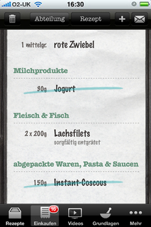 Einkaufszettel