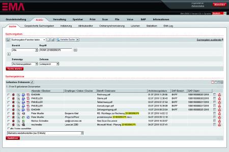 Screenshot EMA