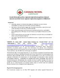 [PDF] Pressemitteilung: Canada Nickel gibt positive regionale Explorationsergebnisse bekannt, darunter das bisher beste regionale Explorationsergebnis in Midlothian