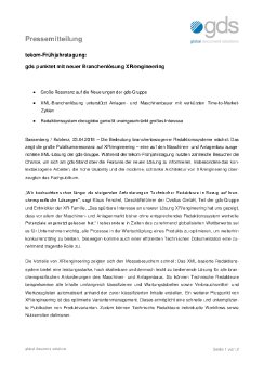 18-04-23 PM tekom-Frühjahrstagung - gds punktet mit neuer Branchenlösung XR engineering.pdf