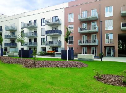 Unter all diesen Grün- und Belagsflächen der Noltemeyer Höfe befinden sich stolze 5.780 m² Retentionsfläche.