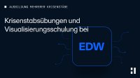 Krisenstabsübung und Visualisierung bei EDW