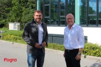 Florian Hahn MdB (l.), CSU, zu Besuch bei der Fogra und im Austausch mit Fogra-Institutsleiter Dr. Eduard Neufeld über die Förderung der Mittelstandsforschung / Bild: Fogra