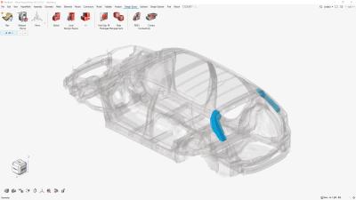 Kompletter HyperWorks Workflow zur Unterstützung von Topologieoptimierung, Modellierung und Vernetzung