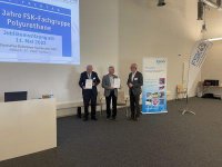 Ehrengast Dr. Wolfram Frank, Ehrengast Wolfgang Barth, FSK-Vorsitzender Albrecht Manderscheid, CANNON Deutschland GmbH