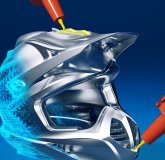 Neu in Szene gesetzt: Der Helm in frischem Design