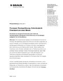 [PDF] Pressemitteilung: Prontosan Wundspüllösung: Antimikrobielle Einwirkzeit von einer Minute