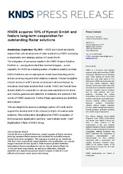 Press Release KNDS acquires 10 percent of Kymati GmbH.pdf