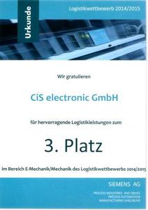 CiS Foto: Urkunde von Siemens