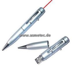 Kugelschreiber mit USB-Stick und Laserpointer