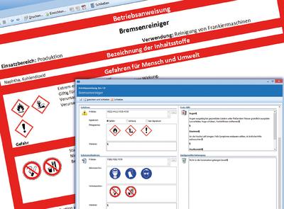 ConSense Gefahrstoffmanagement: Mit Piktogrammen und Textbausteinen schnellund einfach Betriebsanweisungen erstellen
