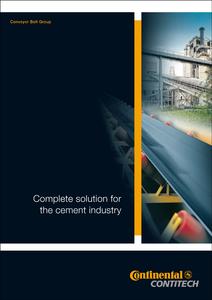 In the 12-page brochure "Complete Solution for the Cement Industry", ContiTech presents the advantages of the individual conveyor belts for all production phases – from the quarry through to dispatch