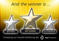 Sprecher von Storage- und IT-Security-Events ausgezeichnet