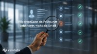 Wie geht Validato mit widersprüchlichen Angaben im Lebenslauf um? Widersprüche sind ein Prüfpunkt, kein Urteil. Validato erklärt, wie inkonsistente Angaben geklärt und fair bewertet werden.