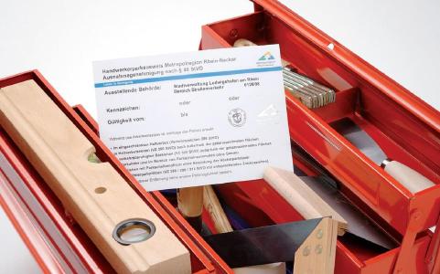 MRN Handwerkerparkausweis Werkzeugkasten / © MRN GmbH