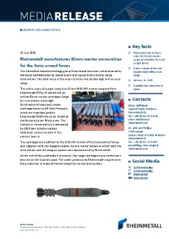 2024-07-26 Rheinmetall manufactures 81mm mortar ammunition for the Swiss armed forces.pdf