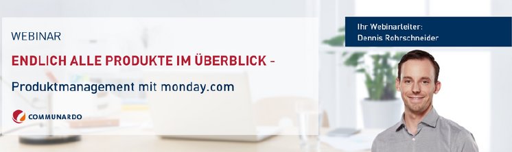 Endlich alle Produkte im Überblick - Produktmanagement mit monday.com