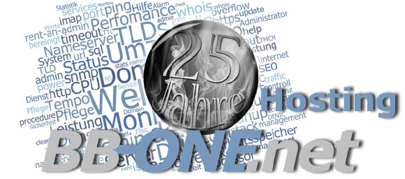 Seit über zwei Jahrzehnten bietet die BB-ONE.net ihren Kunden maßgefertigte, individuelle Hostinglösungen für professionelle Geschäftsanwendungen an. Dazu gehören skalierbare Serversysteme, qualifiziertes Monitoring, angepasste Datensicherungskonzepte und persönliche Ansprechparter im Support.