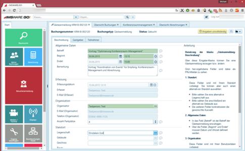 Screenshot IMSWARE Konferenzraum-Management