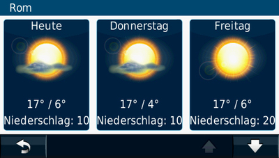 Wetterinformationsdienst Garmin Digital Cyclone