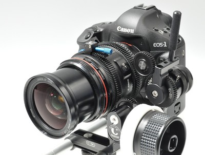 Canon 1D mit Fluid und FF auf Chrosziel