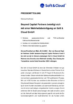 22-12-05 PM Beyond Capital Partners beteiligt sich mit einer Mehrheitsbeteiligung an Soft &.pdf