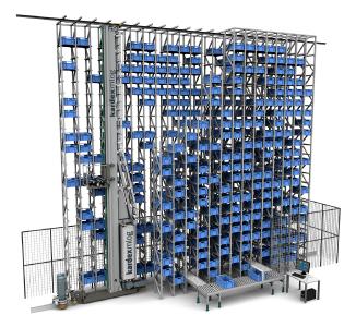 Kardex Mlog präsentiert das automatische Behälterlager MDynamic auf der LogiMAT 2017.