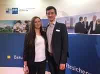 Stephanie Kienzler und Lennart Scholand bei der IHK-Ehrung als Kammerbeste