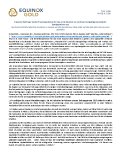 [PDF] Pressemitteilung: Equinox Gold legt starke Finanzergebnisse für das erste Quartal vor und baut langlebige kanadische Goldplattform aus