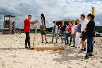 Teamtag mit teamgeist. Bau einer Brücke.