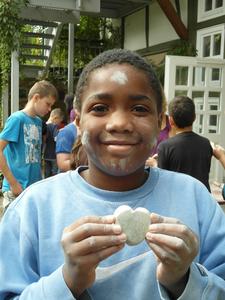 Stadtfüchse Licherode 2012: Andre mit Specksteinherz