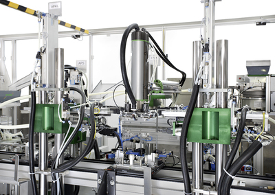 Active head restraints prevent whiplash / Production system with top processing security