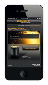 The new web app from ContiTech Air Spring Systems has been tailored to the needs of the American spare parts market
