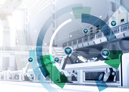 Vernetzte Industrie 4.0-Produktion