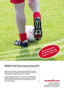 Informationsblatt Vereinssponsoring 2010 HANSA-FLEX