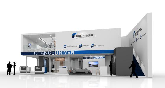Rheinmetall Automotive Messestand trade fair stand IAA 2017